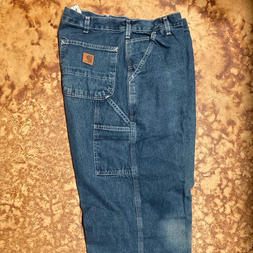 Carhartt Blue Denim Work Pants